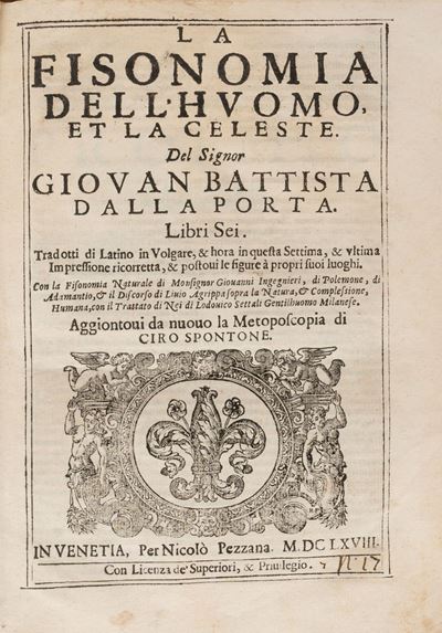 La Fisionomia Dell’huomo Et la Celeste