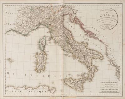 Carte Générale De L'italie.