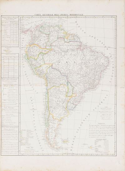 Carta Generale Dell'america Meridionale.