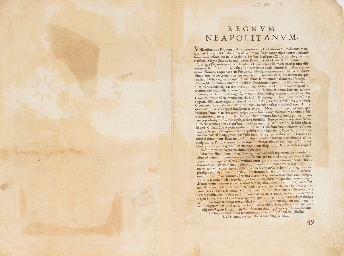 Regni Neapolitani Verissima Secundum Antiquorum Et Recentiorum Traditionem Descriptio, Pyrro Ligo...