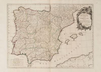 Les Royaumes D'espagne Et De Portugal Divisés Par Grandes Povinces. Dressés Sur Les Observations ...