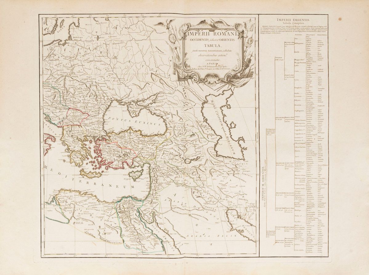 Gilles-robert De Vaugondy - Imperii Romani Occidentis, Scilicet Et Orientis Tabula.