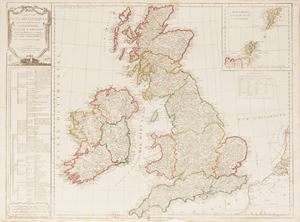 Carte des Isles Britanniques.