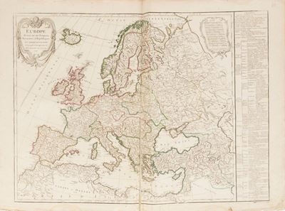 Europe Divisee En Ses Empires, Royaumes Et Republiques.