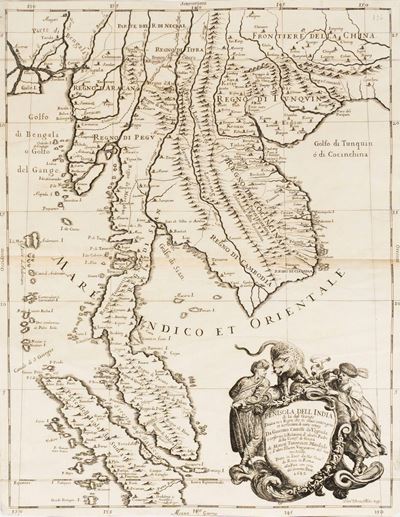 Penisola Dell'india di Là dal Gange. Divisa Ne’ Regni che in Essa Si Contengono Et Accresciuta di...