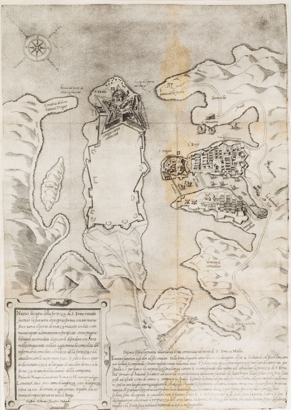 New design of the fortress of S. Ermo portrayed according to its true ...