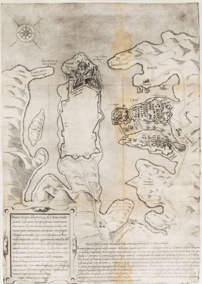 Nuovo Dissegno della Fortezza di S. Ermo Ritratto Secondo la Sua Vera Et Propria Forma…. Palumbi ...