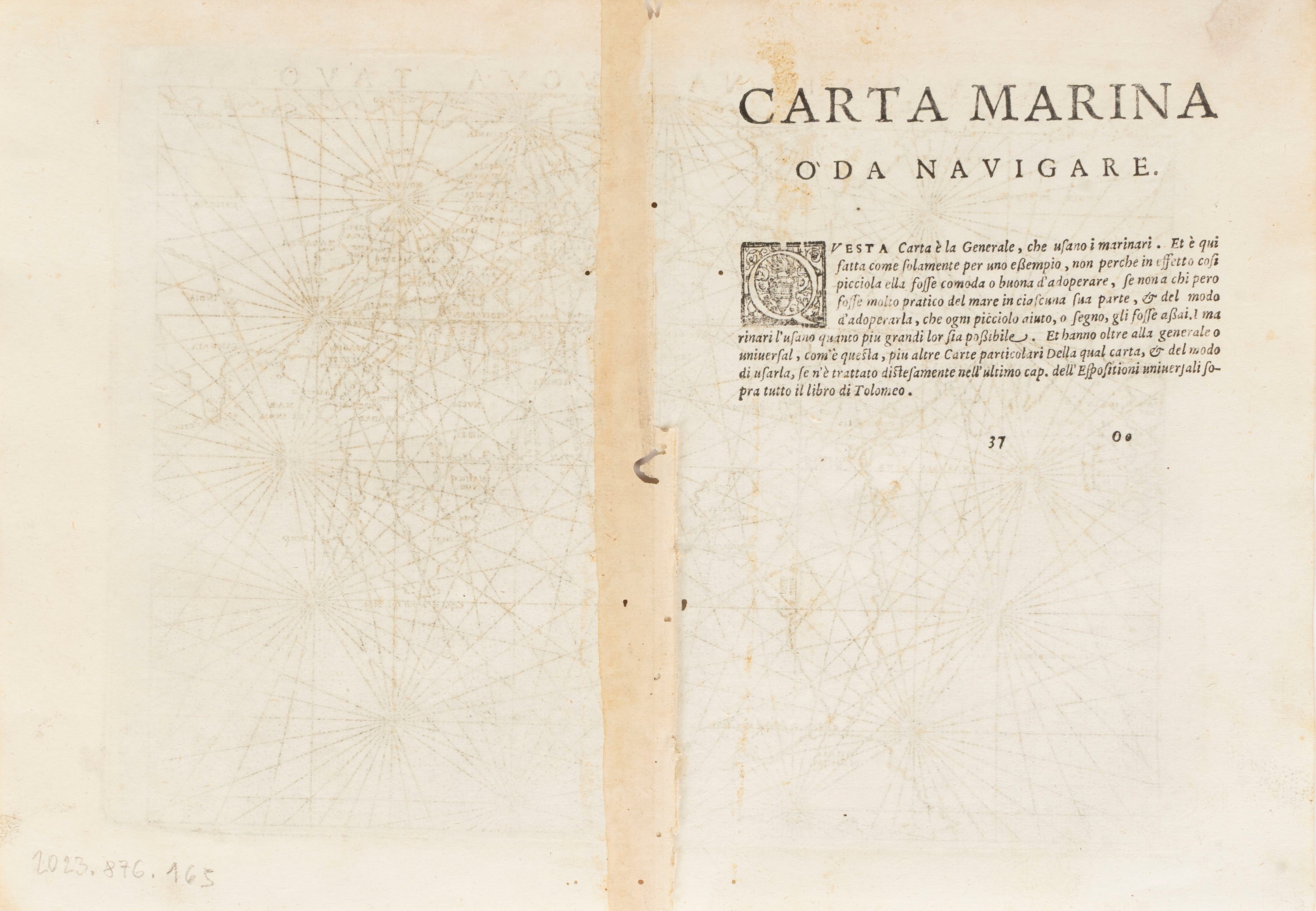 Ruscelli, Girolamo - Tolomeo, Claudio - Ruscelli, Girolamo e Tolomeo, Claudio - Carta marina Nuov...