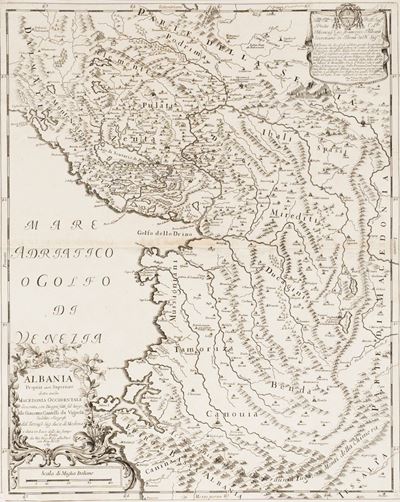 Albania Propria Overo Superiore Detta Anche Macedonia Occidentale Descritta con Disegni Fatti sul...