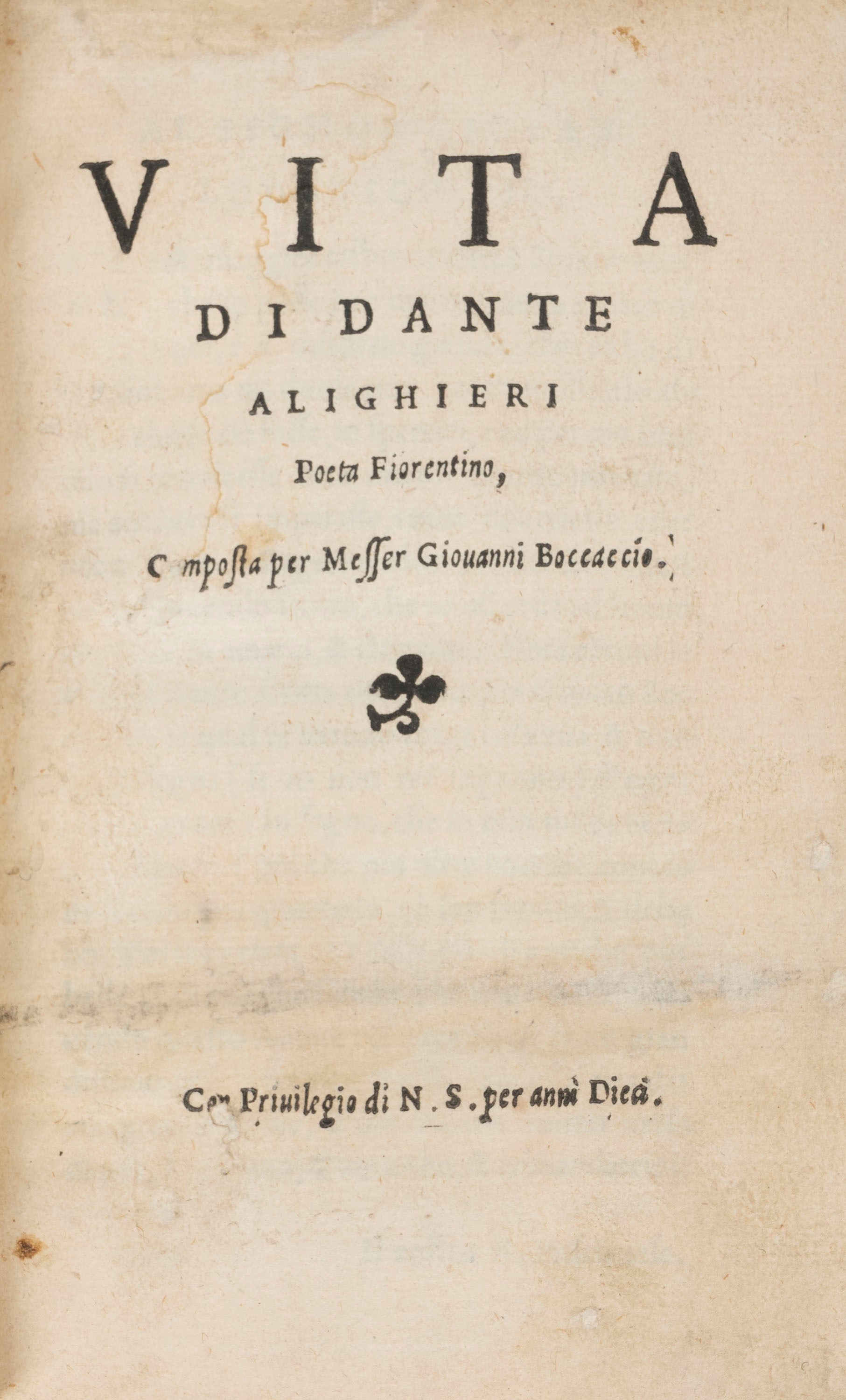 Boccaccio Giovanni Life of Dante Alighieri Florentine poet