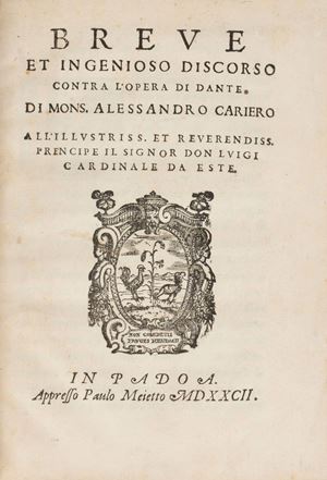 Breve et ingenioso Discorso contra l'Opera di Dante