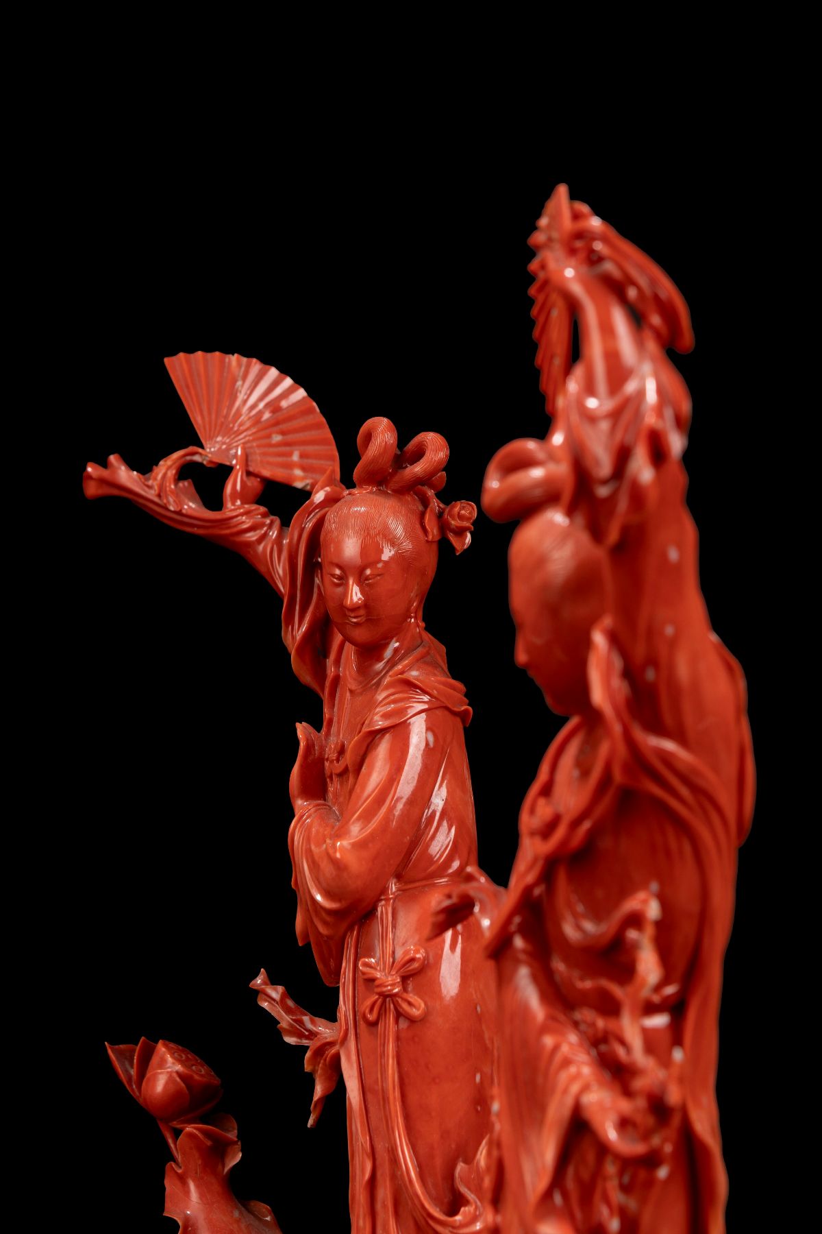 ☼scultura in Corallo Rosso Momo o Cerasuolo