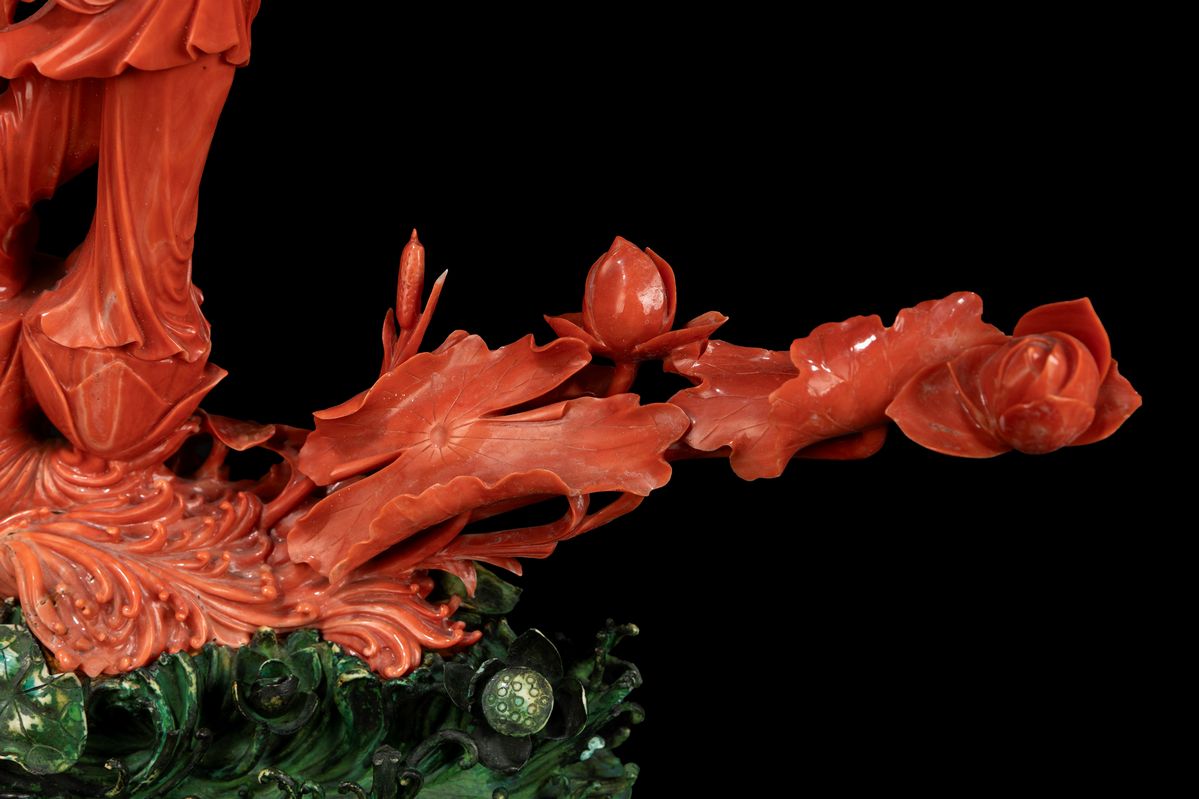 ☼scultura in Corallo Rosso Momo o Cerasuolo