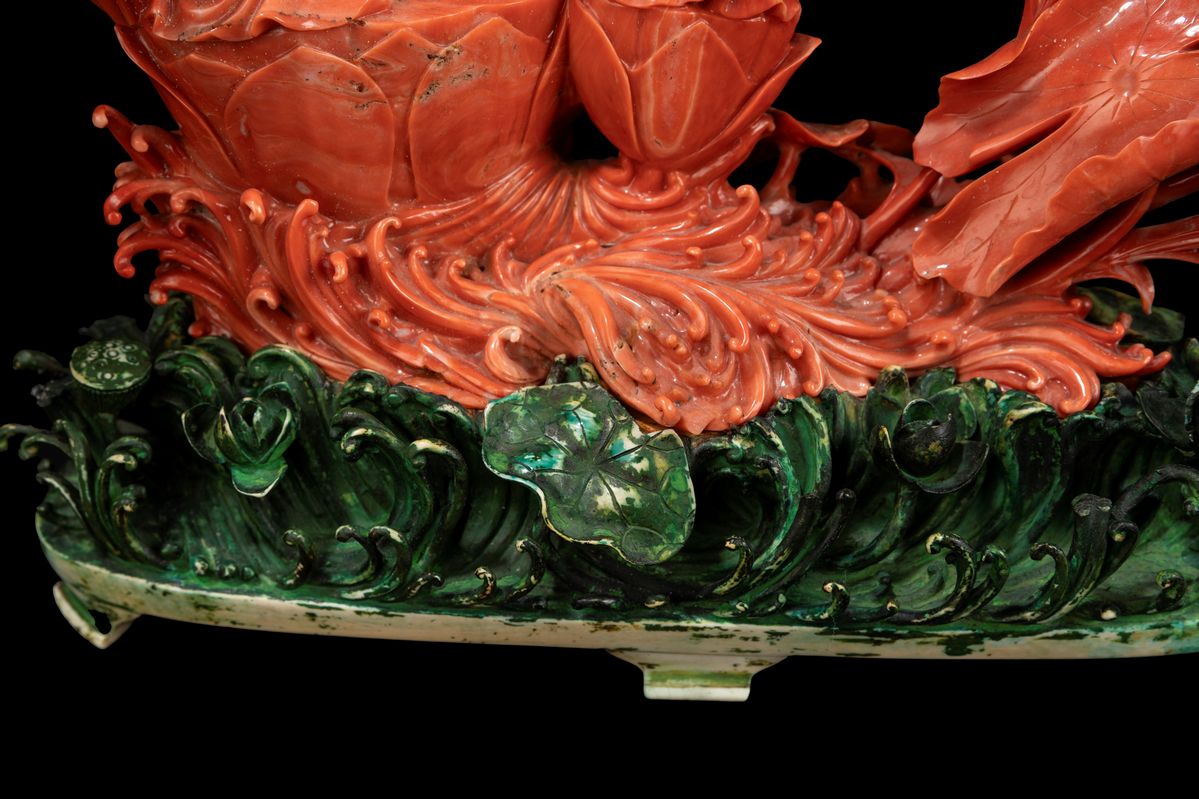 ☼scultura in Corallo Rosso Momo o Cerasuolo