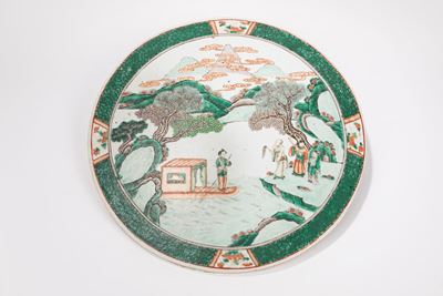 Placchetta in porcellana, Cina, Dinastia Qing, XIX secolo