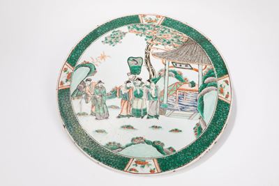 Placche in porcellana, Famiglia Verde, Cina, dinastia Qing, secolo XIX