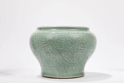 Vaso in porcellana Celadon, Cina, dinastia Qing, XVIII/XIX secolo