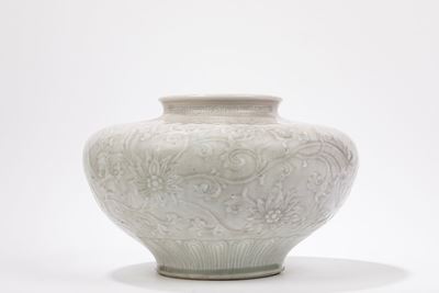Vaso in porcellana celadon, Cina, dinastia Qing, XVIII / XIX secolo