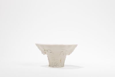 Coppa in porcellana bianca cinese, Kangxi (1661-1722)
