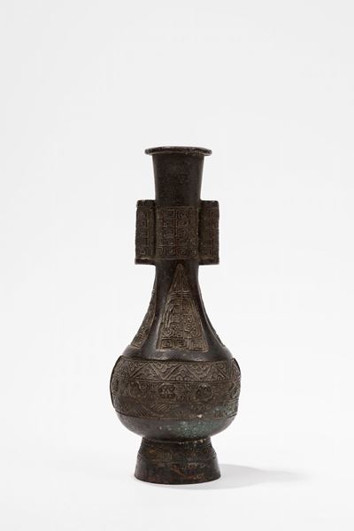 Vaso in bronzo, Cina, Dinastia Yuan (1279-1368)