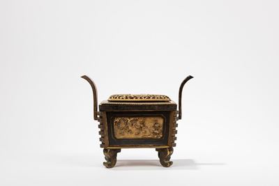 Incensiere in bronzo, Cina, dinastia Qing, XVIII secolo