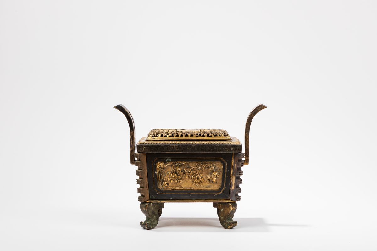 Incensiere in bronzo, Cina, dinastia Qing, XVIII secolo