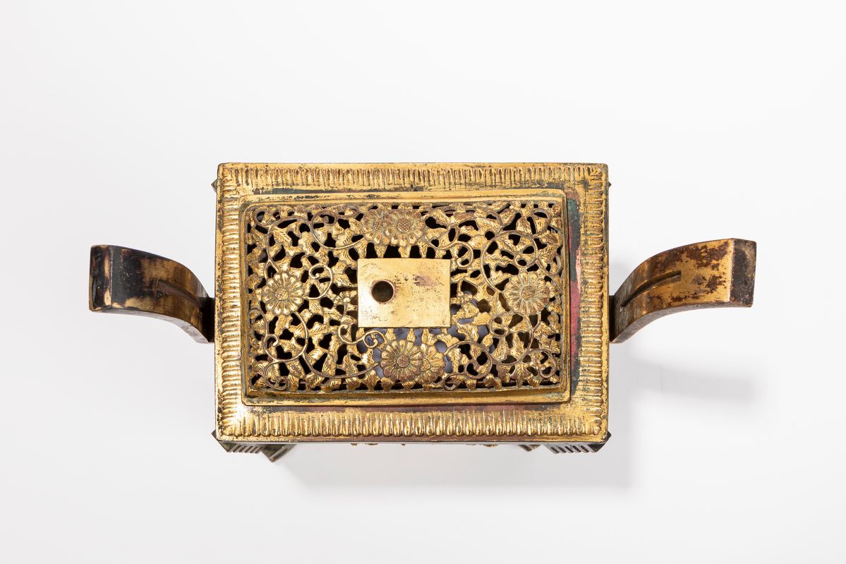 Incensiere in bronzo, Cina, dinastia Qing, XVIII secolo
