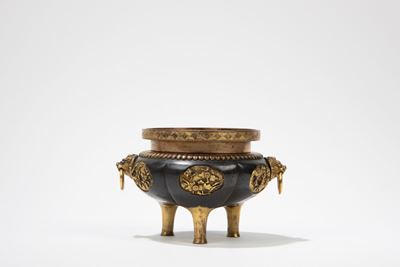 Incensiere in bronzo, Cina, dinastia Qing, XVIII secolo