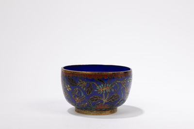 Coppa in cloisonné, Cina, XVII/XVIII secolo