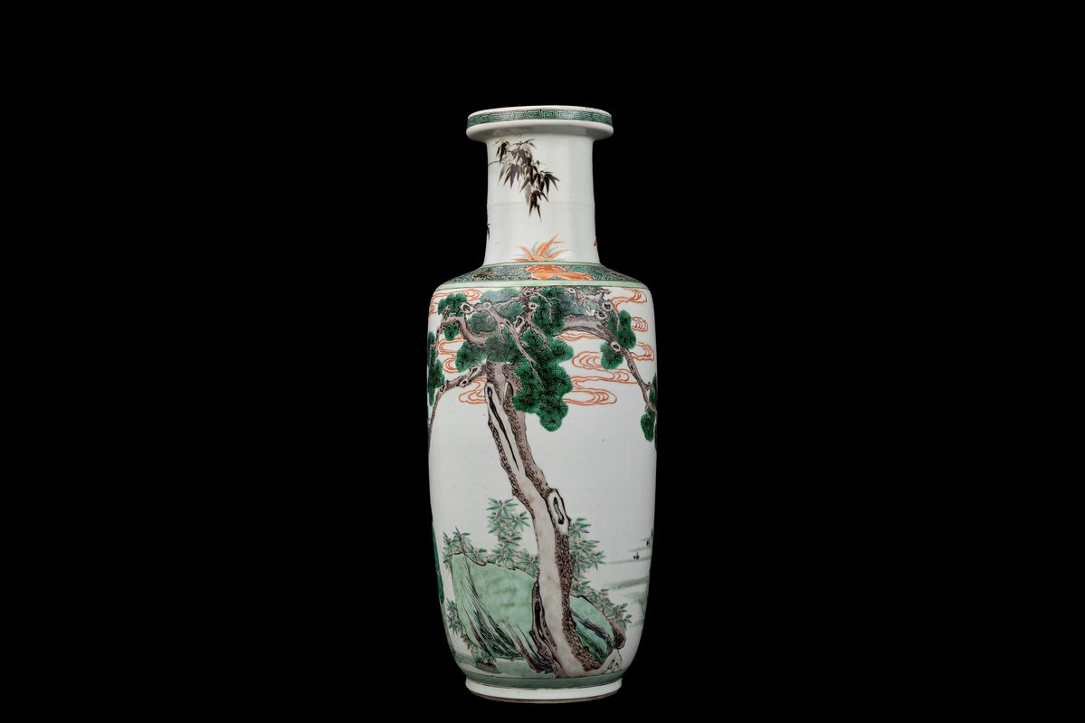 Vaso in porcellana Famiglia Verde, Cina, periodo Kangxi (1661-1722)