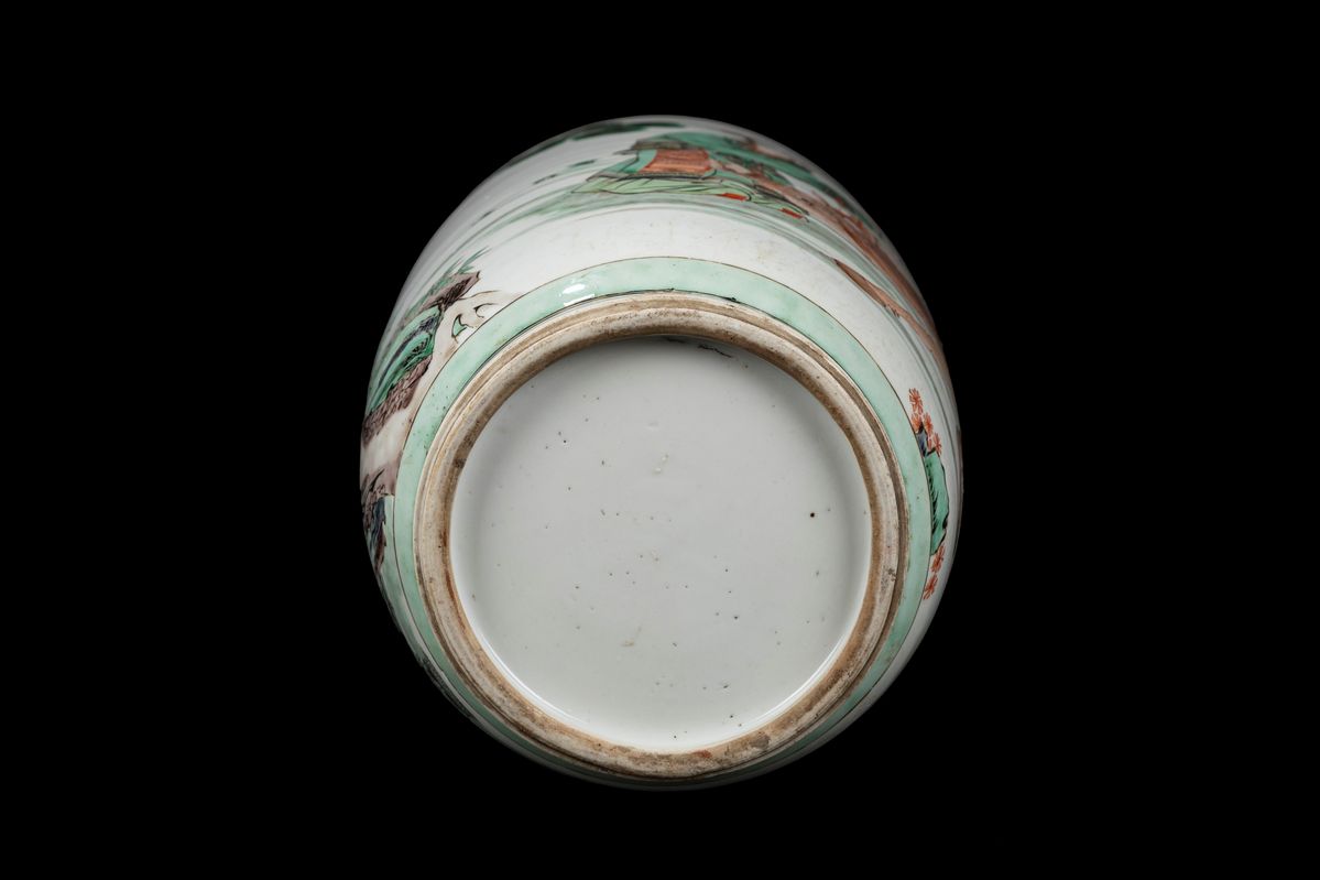 Vaso in porcellana Famiglia Verde, Cina, periodo Kangxi (1661-1722)