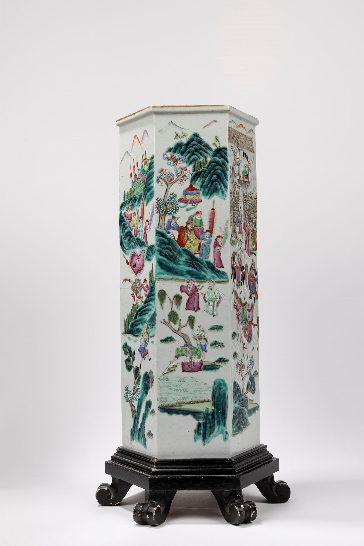 Vaso in porcellana Famiglia Rosa, Cina, dinastia Qing, fine XIX secolo