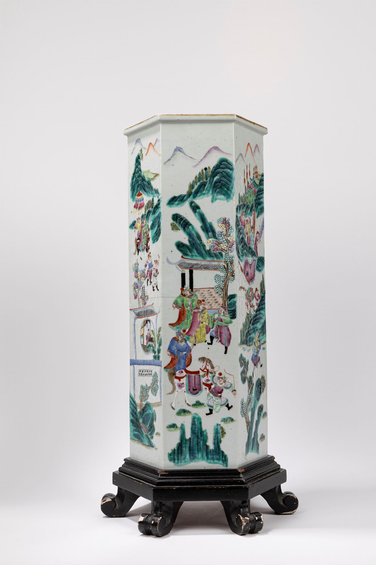 Vaso in porcellana Famiglia Rosa, Cina, dinastia Qing, fine XIX secolo