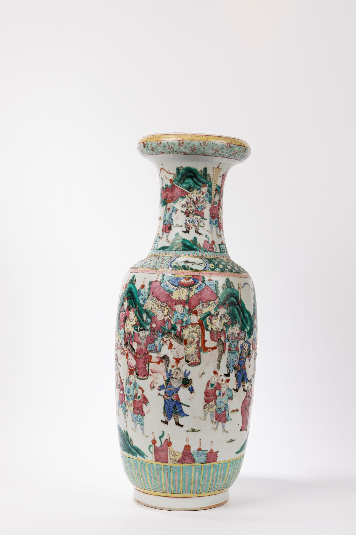 Vaso in Porcellana Famiglia Rosa, Cina, Dinastia Qing, Fine Secolo XIX
