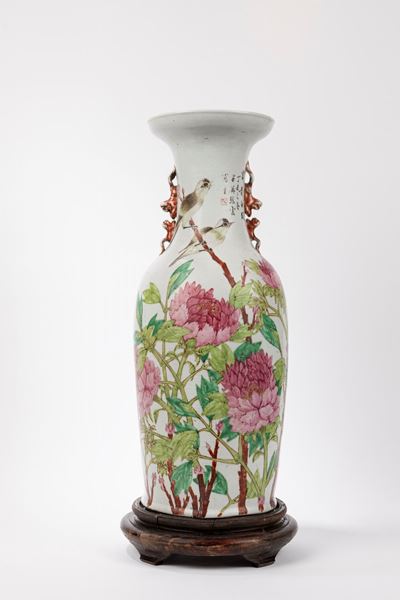 Vaso in porcellana Qianjiang, Cina, dinastia Qing, fine XIX secolo