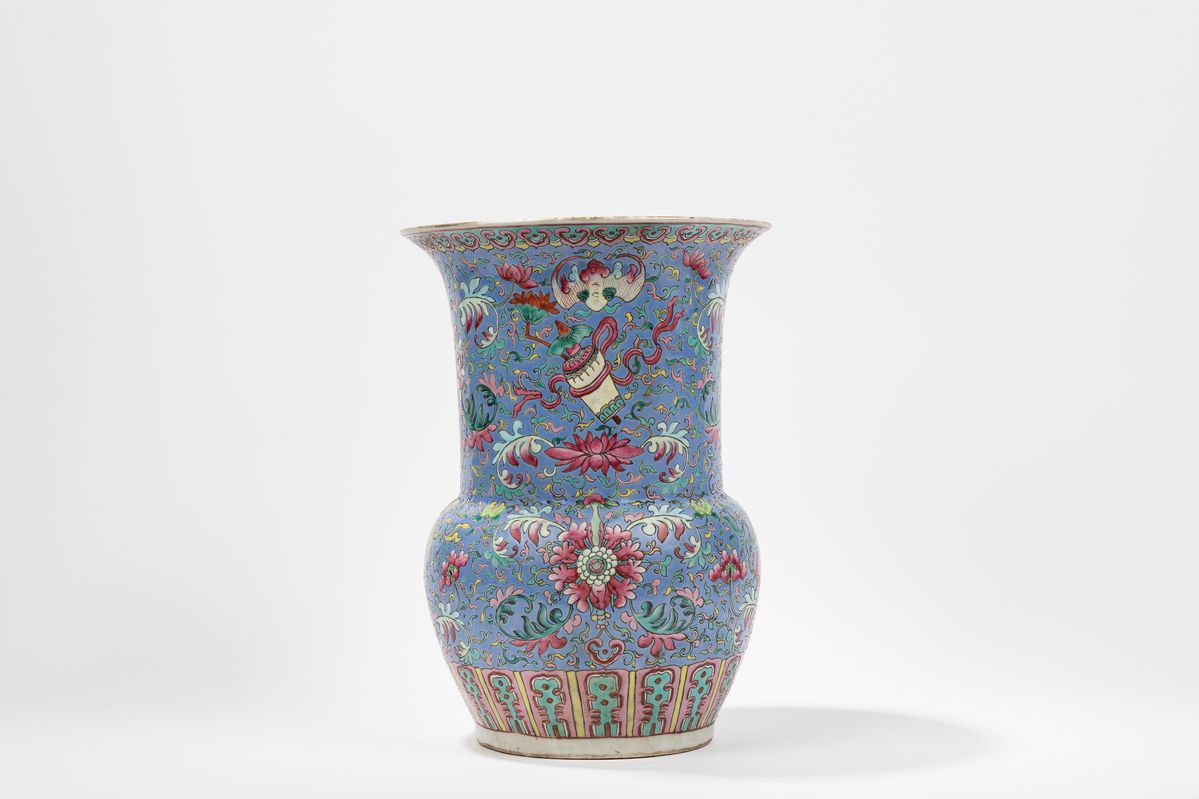 Vaso in porcellana Famiglia Rosa, Cina, fine XIX secolo / inizio XX secolo
