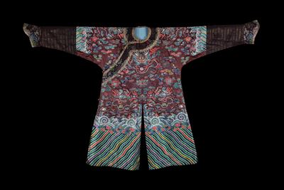 Vestito in seta ricamato, Cina, XIX / XX secolo
