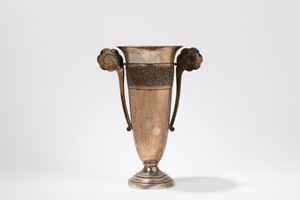 A SILVER VASE