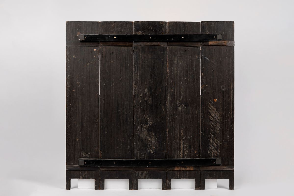 Paravento in legno laccato, Cina, dinastia Qing, XVIII/XIX secolo