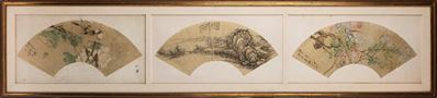 Ventagli di carta dipinta, Cina, dinastia Qing, XIX secolo