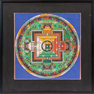 A MANDALA ON COTTON