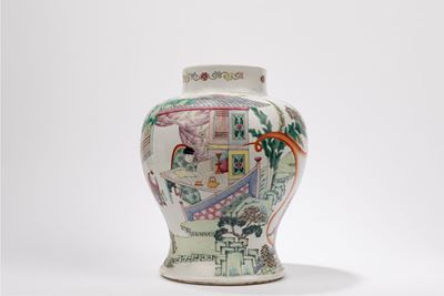 Vaso in porcellana, Famiglia Rosa, Cina, inizio XX secolo