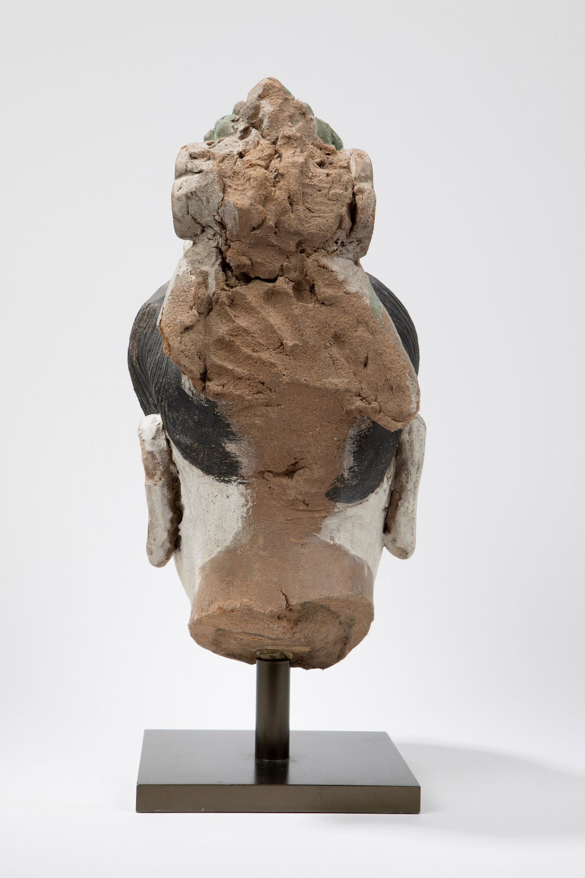 Testa in stucco, Cina, dinastia Ming (1368-1644)