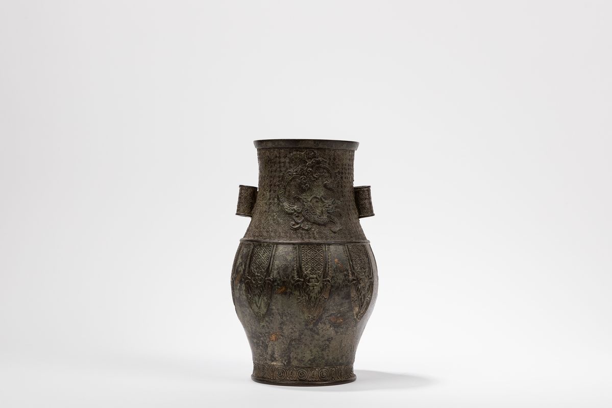 Vaso in bronzo, Giappone, periodo Edo (1603-1868)