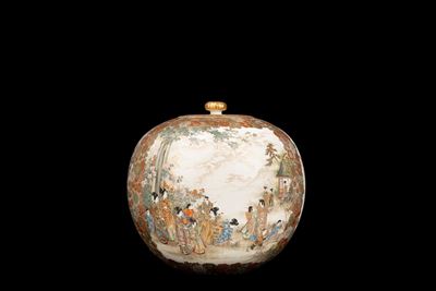 Giappone, Giara Satsuma decorata, periodo Meiji