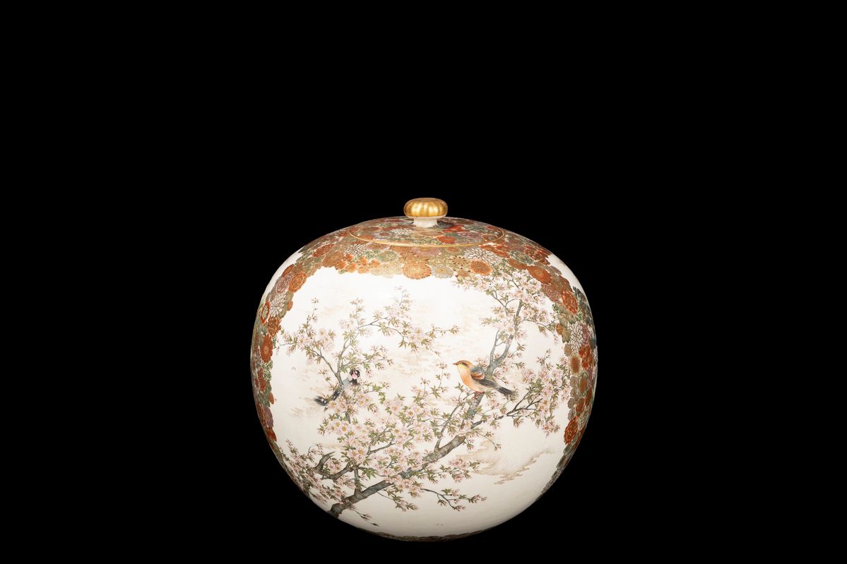 Giappone, Giara Satsuma decorata, periodo Meiji