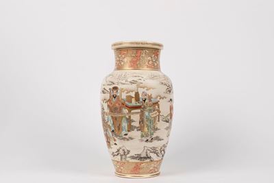 Vaso Satsuma, ceramica giapponese, periodo Meiji (1868-1912)