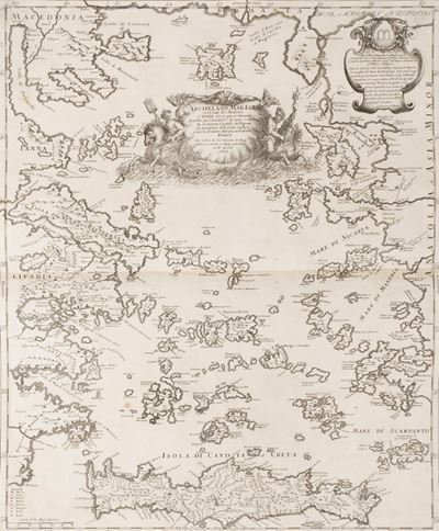 Arcipelago Mar Egeo con le Isole del Medesimo che in Essa Si Ritrovano Descritte con L'accresc.to...