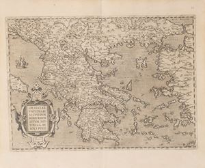 Graecia Universae Secundi, hodiernum situm neoterica descriptio.