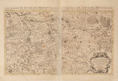 Le Duché De Brabant Qui Comprend Les Quartiers De Louvain, Brusselles, Et Bosleduc.